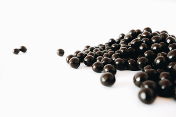 Nuts in the carob dark chocolate
