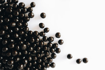 Nuts in the carob dark chocolate