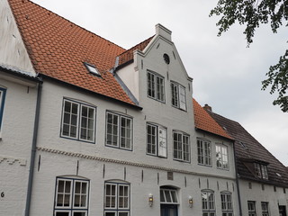 Stadt Friedrichstadt - liegt zwischen den Flüssen Eider und Treene im Kreis Nordfriesland in Schleswig-Holstein 
