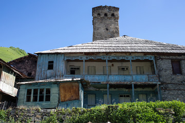 Adishi village in Svaneti, Georgia
