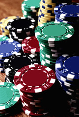Casino gambling chips
