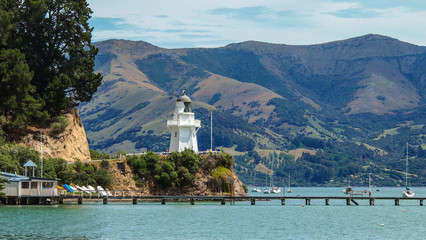 Fototapeta na wymiar Akaroa Town, Canterbury, South Island, New Zealand
