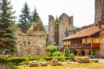 Manasija, Serbia: July 30, 2009 - Inside of fortifications of Monastery Manasija