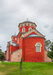 Fototapeta na wymiar Famous Orthodox Monastery Zica, Kraljevo
