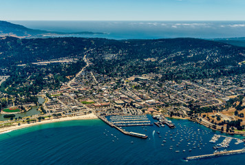 Monterey California Aerial Photo - obrazy, fototapety, plakaty