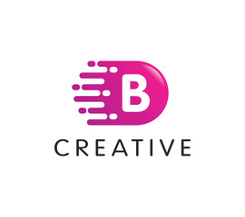 Dots Letter B Logo