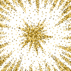 Gold glitter luxury sparkling confetti. Scattered 