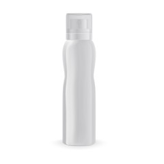 Spray bottle mock deodorant, with a bend on the sides