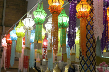 Paper lantern in lanna style