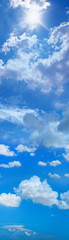 Obraz na płótnie Canvas Cloudscape background image of empty sunny cloudy sky