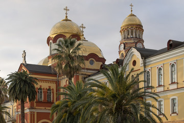 An ancient monastery built by Russian monks.