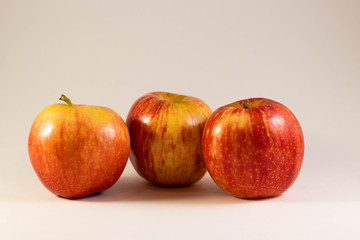 Apples isolated against a seemless white background to make there colors pop.