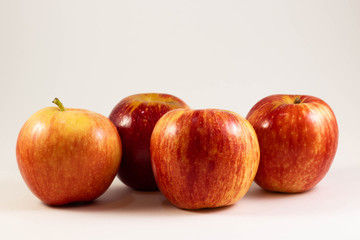 Apples isolated against a seemless white background to make there colors pop.