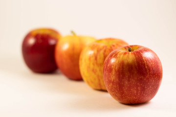 Apples isolated against a seemless white background to make there colors pop.