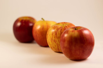 Apples isolated against a seemless white background to make there colors pop.