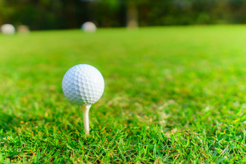 ゴルフボールとティー