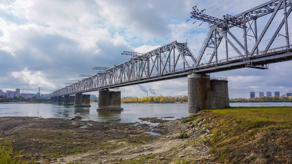 Railway bridge over the river