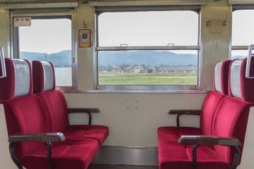 Train and rural in Japan