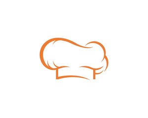 hat chef logo template vector illustration