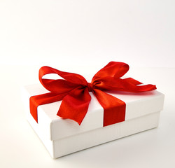 box and big red bow