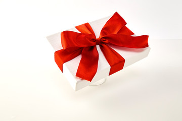 box and big red bow