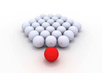 balls leader concept