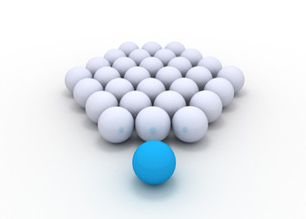 balls leader concept