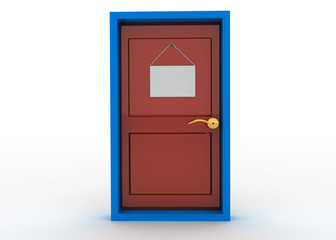 door and door sign