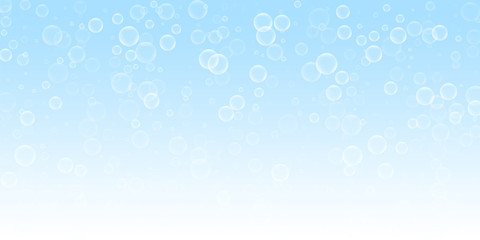Fototapeta na wymiar Random soap bubbles abstract background. Blowing b