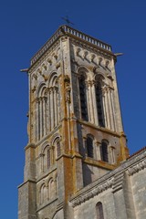 Vezelay, France-October 16, 2018: Basilica Sainte-Marie-Madeleine in Vezelay