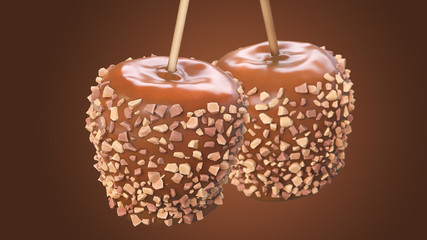 Two Caramel Apples