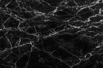 Fototapeta na wymiar Black marble texture in veins patterns abstract background