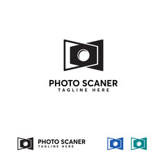Photo Scanner Logo designs vector, Photo Album Logo template, Photography Studio logo symbol