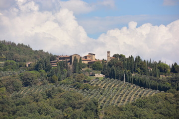 Fototapeta na wymiar Hillside Tuscany