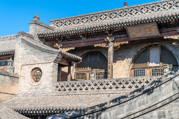 Fototapeta na wymiar Wang jia courtyard, Shanxi Province, China