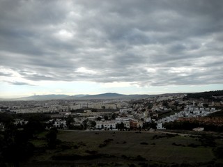 Panoramic view of the city of Tangier in northern Morocco