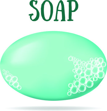 soap, vector illustration of cartun style, soap bubbles, vector illustration