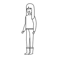 woman with christmas sweater