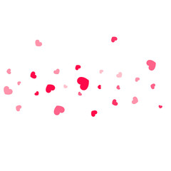 Heart confetti background.