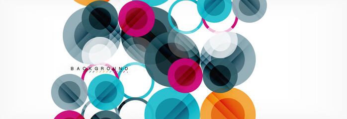 Circle composition abstract background