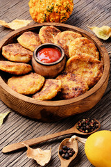 Diet vegetable pumpkin cutlet