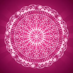 happy diwali card with mandala