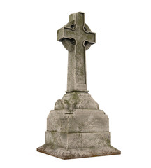 Cross Tombstone Isolated