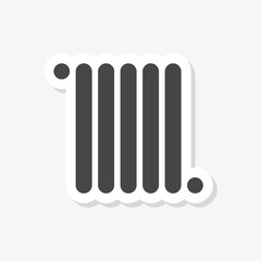 Heating radiator sticker