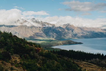 New Zealand, Otago, Queenstown, Queenstown hill, Lake Wakatipu,