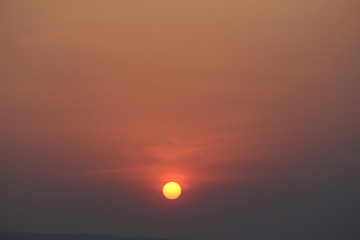 夕日