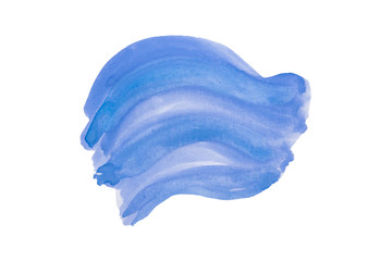 Ink texture, watercolor color background, watercolor blue paint splash on white background,
