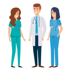 Obraz premium group of doctors medical staff