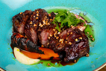 Grilled beef steak