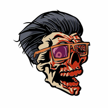 Zombie eyeshot vector illustration